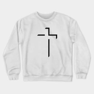 Jesus Cross Christ God Love Modern Catholic Trust Believe Crewneck Sweatshirt